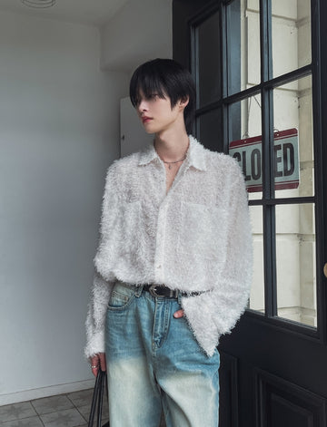 Ader Mohair Crop Shirt